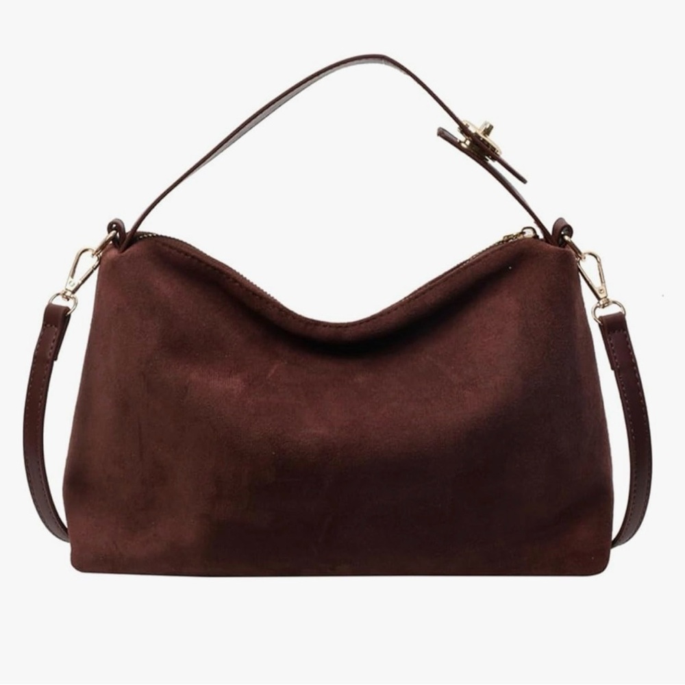 Shoulder Bag Faux Suede